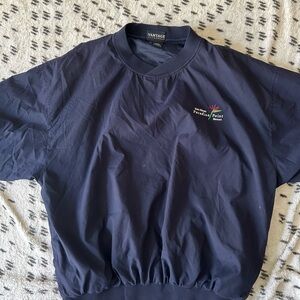 Used XL Vantage Navy Blue Nylon Pullover for Paradise Point Resort